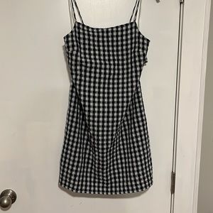 AE Bow Back Gingham Mini Dress